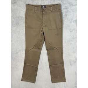 Dockers Chino Pants Mens 32x32 Brown Slim Fit Dress Straight Leg Casual Workwear